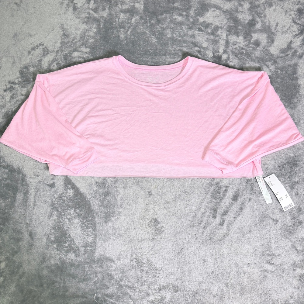 Urban Outfitters Womens XS Out From Under Pink Long Sleeve Crop Top NWT